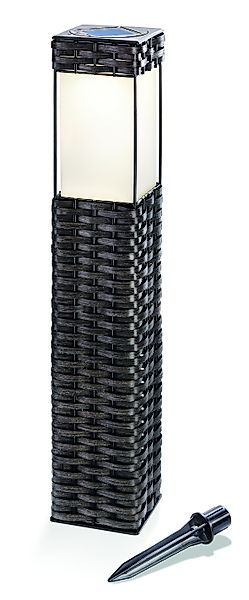 esotec LED Gartenleuchte Esotec Solarleuchte Rattan, günstig online kaufen