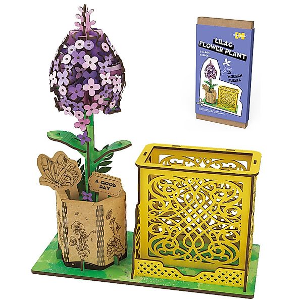 Esun 3D-Puzzle 3D Puzzle Holz, DIY-Blume günstig online kaufen