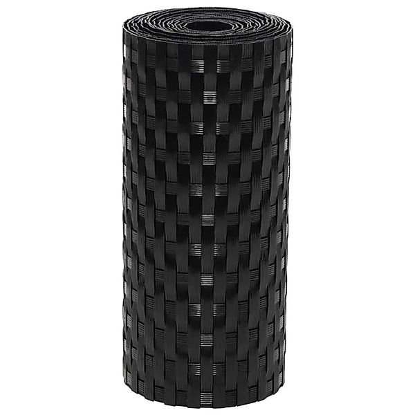 vidaXL Balkon-Sichtschutze 5 Stk Schwarz 255x19 cm Poly Rattan 156318 günstig online kaufen