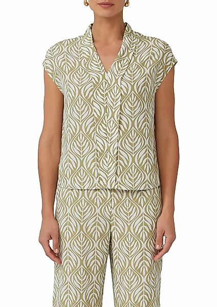 s.Oliver BLACK LABEL Kurzarmbluse, mit All-Over Print günstig online kaufen