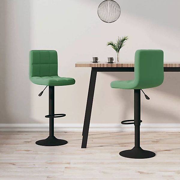 vidaXL Barhocker Barhocker 2 Stk. Dunkelgrün günstig online kaufen