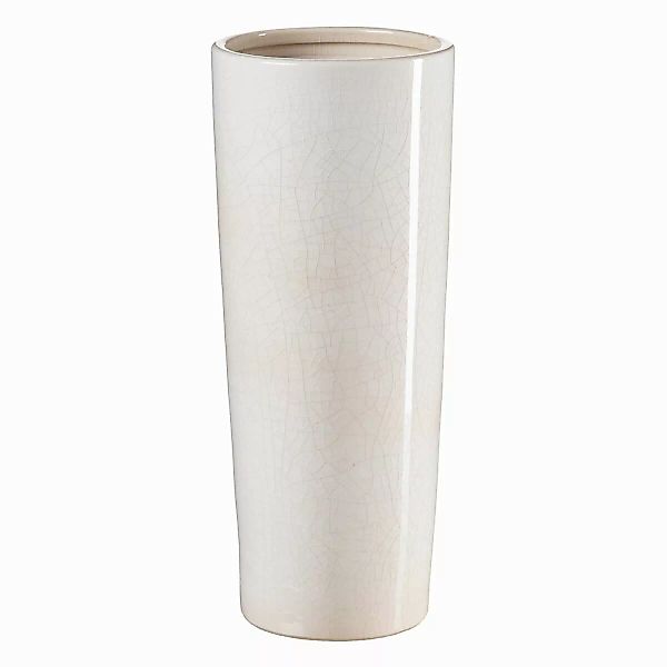 Vase 16,5 X 16,5 X 40,5 Cm Aus Keramik Beige günstig online kaufen