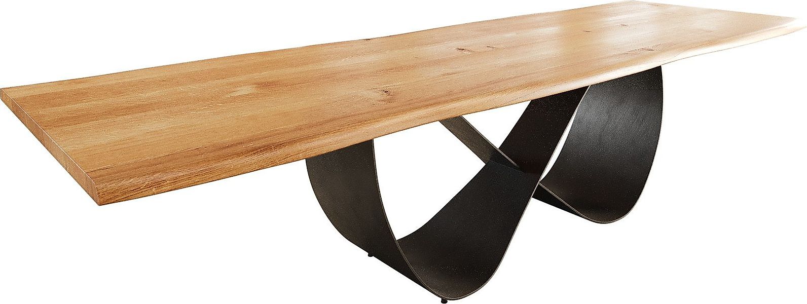 DELIFE Esstisch Edge, Eiche Natur 300x100x4 günstig online kaufen