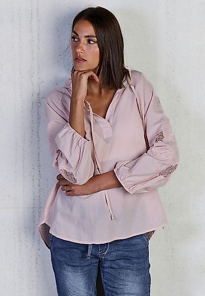 Andijamo-Fashion Langarmbluse LUNA LACE Aufwendige Stickereien mit Cut-Outs günstig online kaufen