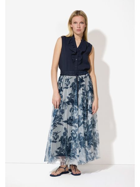 MORE&MORE Blusentop Rüschenbluse günstig online kaufen