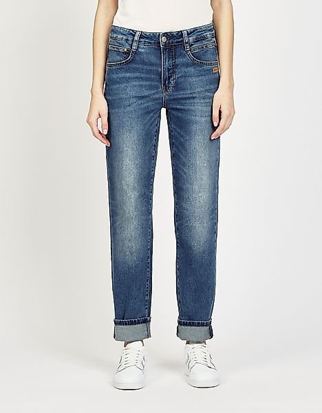 GANG Straight-Jeans "94SOLEY", exklusives Design ohne Turn-up am Beinabschl günstig online kaufen
