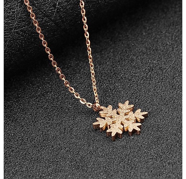 Kim Johanson Kette mit Anhänger Schneeflocke, aus Edelstahl günstig online kaufen