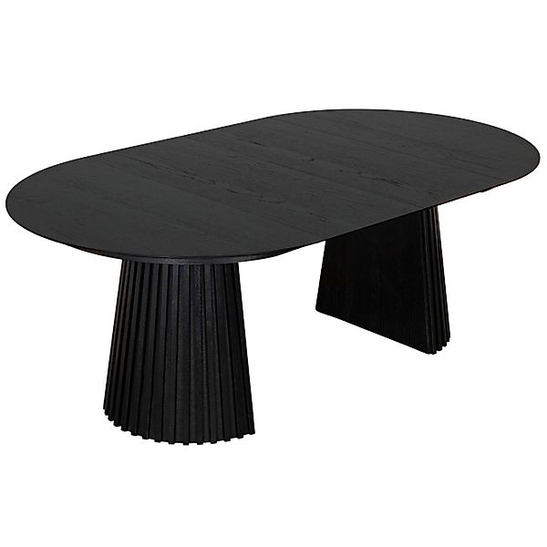 GarWoh Dining Ausziehtisch Andria Black Oak Oval 210 X 120 Cm günstig online kaufen