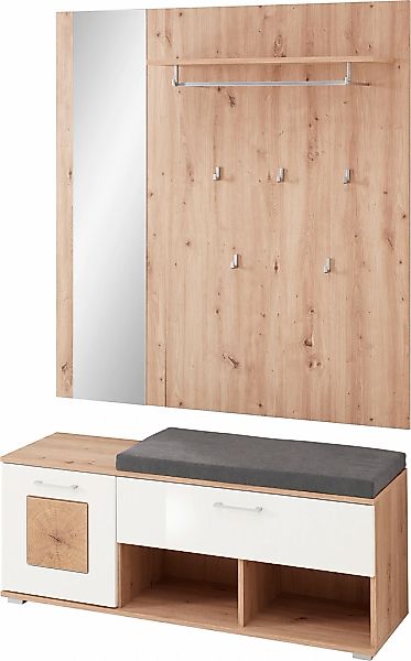 Innostyle Schuhbank "Fun Garderobe Set, 126x193x38cm (B/H/T)" 2 Stk. tlg. 1 günstig online kaufen