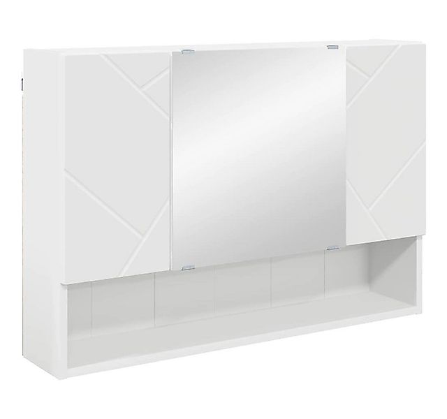 vidaXL Badezimmerspiegelschrank Badezimmer-Spiegelschrank Weiß 80 x 17 x 55 günstig online kaufen