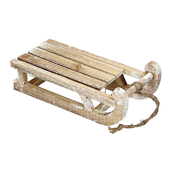 ECD Germany Weihnachtsfigur Dekoschlitten Retro Rodel günstig online kaufen