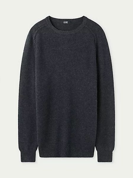 GOBI Cashmere Rundhalspullover Mouliné-Pullover aus Kaschmir mit Rundhalsau günstig online kaufen