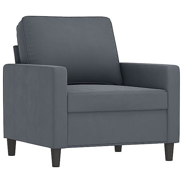 vidaXL Sofa Sessel Dunkelgrau 60 cm Samt günstig online kaufen