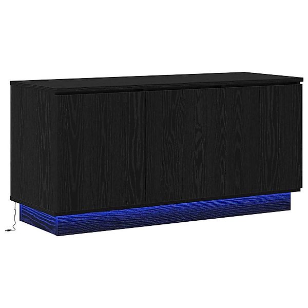vidaXL TV-Schrank mit LED Schwarz Eichen-Optik 100 x 38 x 49 cm 869667 günstig online kaufen