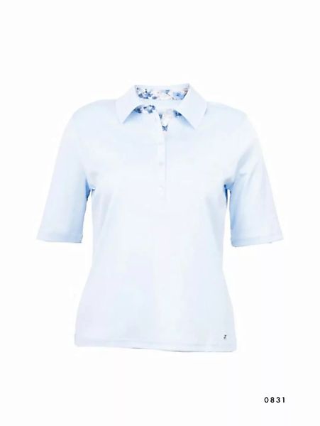 efixelle T-Shirt Polo mit Webkragen Efixelle hellblau günstig online kaufen