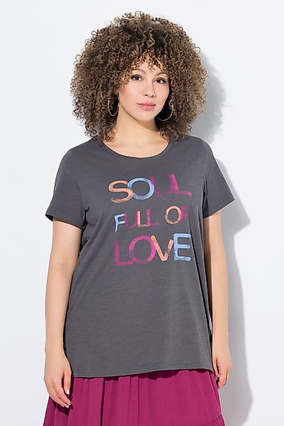 Ulla Popken T-Shirt T-Shirt Schriftmotiv Classic günstig online kaufen