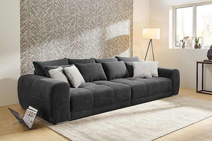 Jockenhöfer Gruppe Big-Sofa Moldau XXL, B: 306 cm, Mega-Sofa, mit 4 Zierkis günstig online kaufen