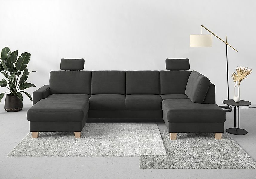 Home affaire Wohnlandschaft "Summer U-Form" mit oder ohne Bettfunktion und günstig online kaufen