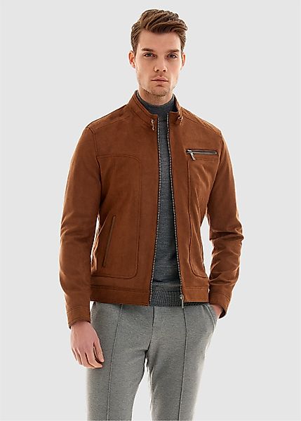 Pierre Cardin Lederimitatjacke im modernen Stil günstig online kaufen