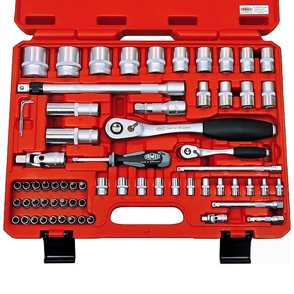 FAMEX Steckschlüssel »580-16 S PROFESSIONAL«, (Set, 66 St.), mit 108-Feinza günstig online kaufen