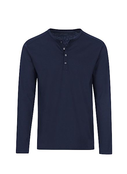 Trigema Longsleeve TRIGEMA Langarmshirt mit Knopfleiste günstig online kaufen