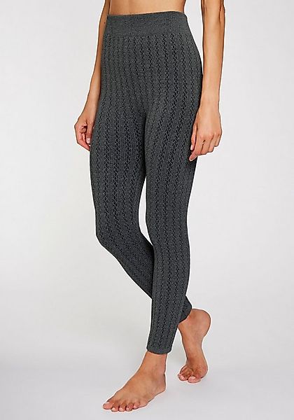 Lavana Strickstrumpfleggings mit Zopfmuster und innen weich angeraut günstig online kaufen