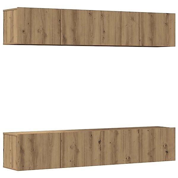 vidaXL TV-Wandschränke 4 Stk Artisan-Eiche Holzwerkstoff 3328944 günstig online kaufen
