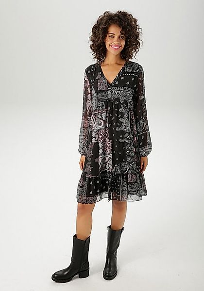 Aniston CASUAL Tunikakleid im fantasievollen Paisley-Muster-Mix günstig online kaufen