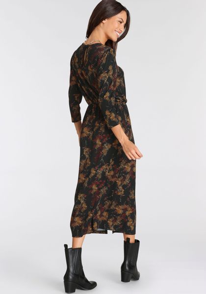 Laura Scott Midikleid feminin gemustert, aus günstig online kaufen