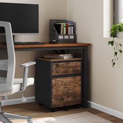 Woltu Rollcontainer, mit 2 Schubladen, Büroschrank günstig online kaufen