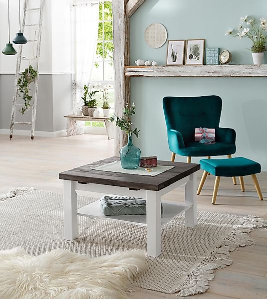 Home affaire Couchtisch "Antique", aus massiver Kiefer, FSC zertifiziert, B günstig online kaufen