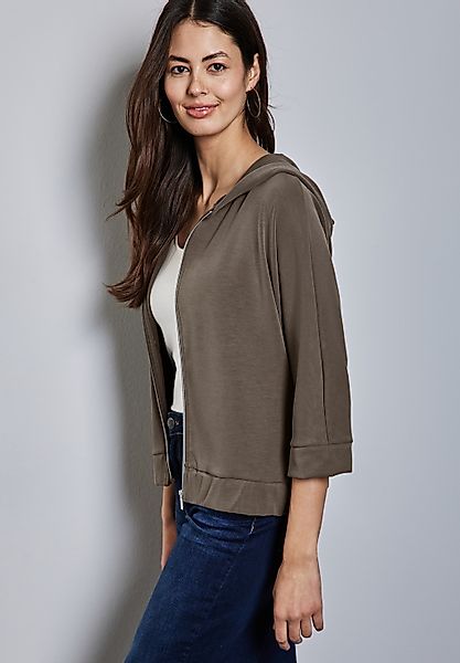 STREET ONE Hoodie in Silk-Look günstig online kaufen