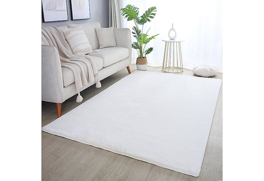 SIMPEX24 Teppich Unicolor - Einfarbig, Läufer, Höhe: 20 mm, Teppich Wohnzim günstig online kaufen