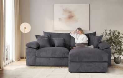 Home affaire Ecksofa "Soft&Cosy XL L-Form, B: 246 cm" Mega-Sofa, Cord oder günstig online kaufen