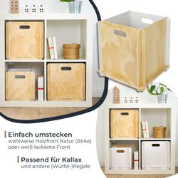 HMF Aufbewahrungsbox Praktische Regalbox aus Holz günstig online kaufen