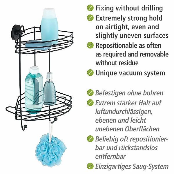 WENKO Duschregal "Vacuum-Loc", 2 Etagen günstig online kaufen