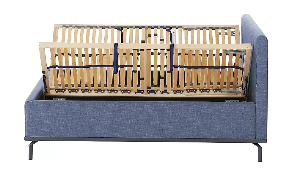 Musterring Polsterbett mit Bettkasten Delphi Variante D ¦ blau ¦ Maße (cm): günstig online kaufen