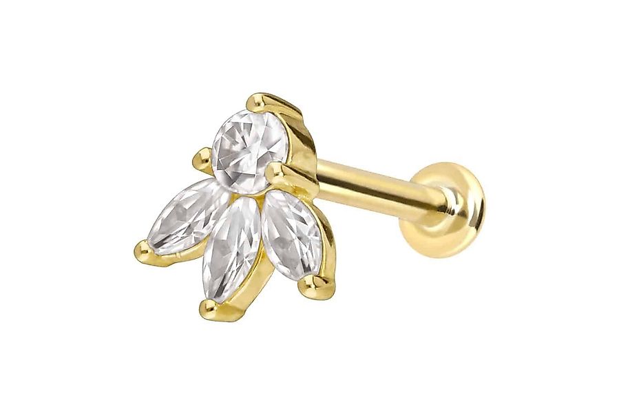 PIERCINGLINE Piercing-Set 14 Karat Gold Labret günstig online kaufen