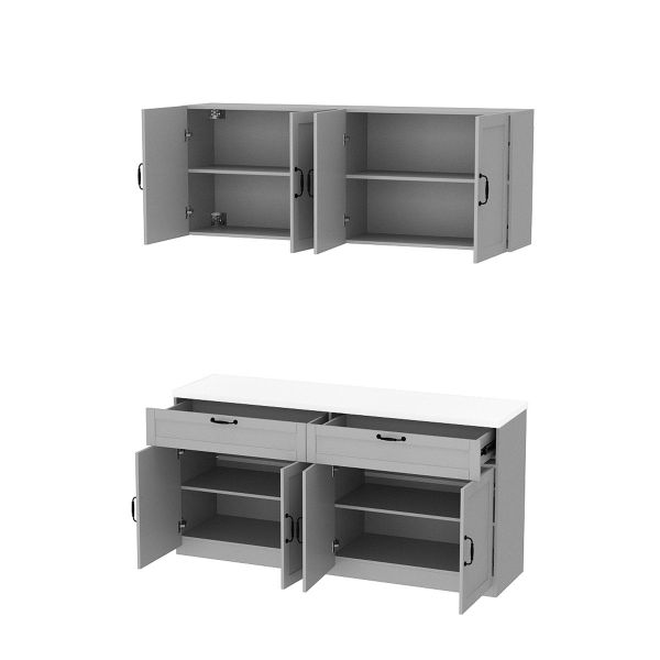 FUFU&GAGA Buffet Küchenschrank mit 4 Türen günstig online kaufen