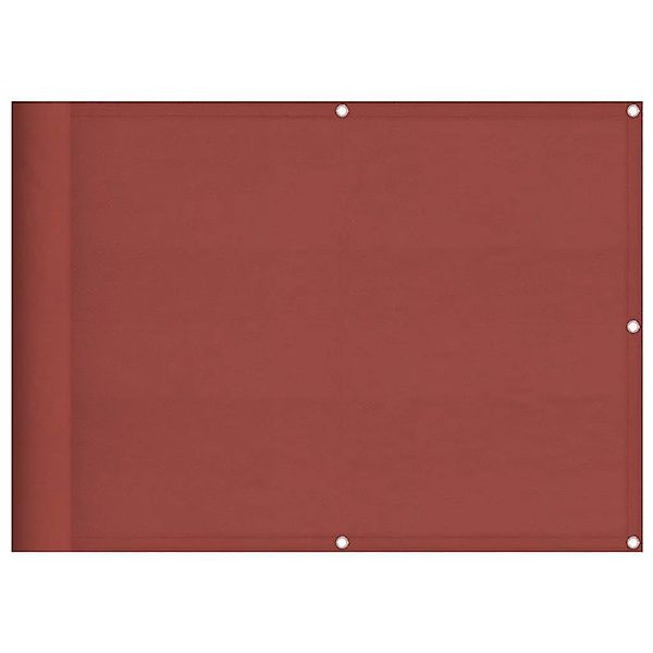 vidaXL Balkon-Sichtschutz Terrakotta 75x1000 cm 100 % Polyester-Oxford 4200 günstig online kaufen
