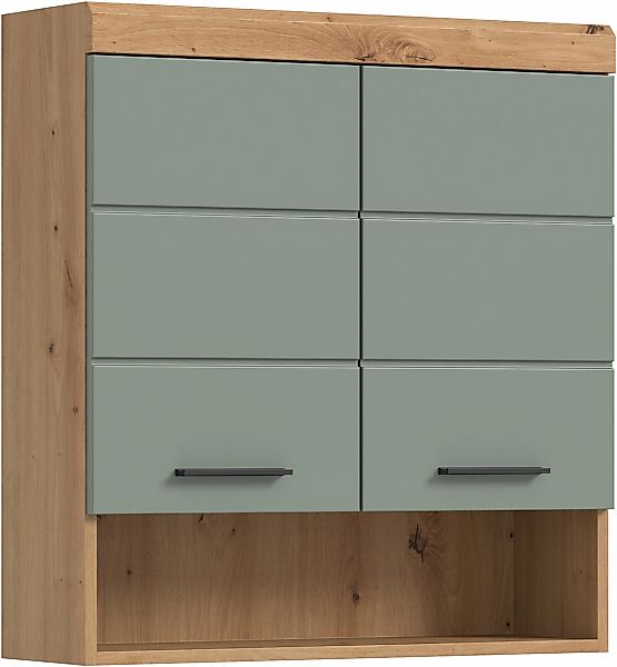 welltime Hängeschrank "SIENA, Breite 74cm, 2 Türen, 1 offenes Fächer, MDF-F günstig online kaufen