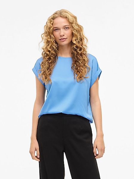 Vila Kurzarmshirt VIELLETTE S/S SATIN TOP - NOOS Satin Optik günstig online kaufen