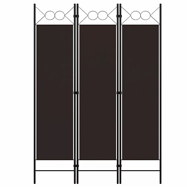 vidaXL Raumteiler 3-tlg. Raumteiler Braun 120 günstig online kaufen