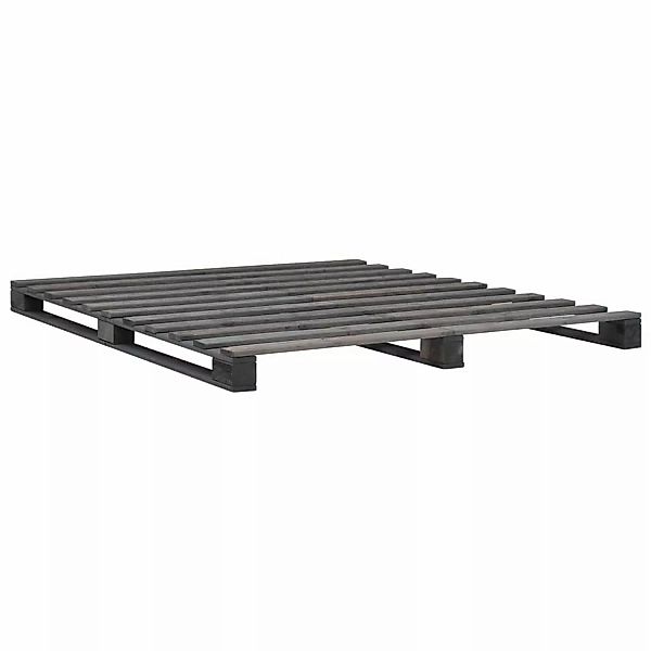 Palettenbett Grau Massivholz Kiefer 180×200 Cm günstig online kaufen