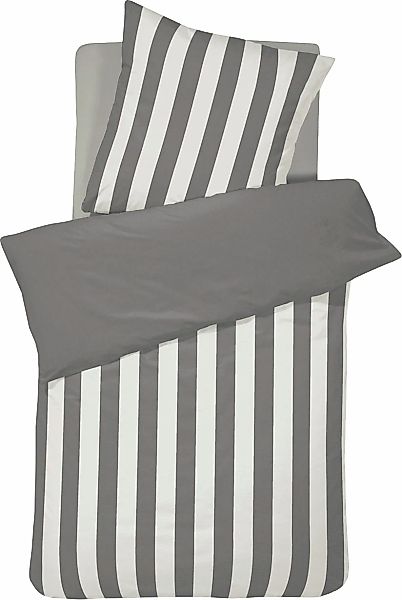 Cinderella Wendebettwäsche "Laine" 2 Stk. tlg. mit zeitlosem Streifenmuster günstig online kaufen