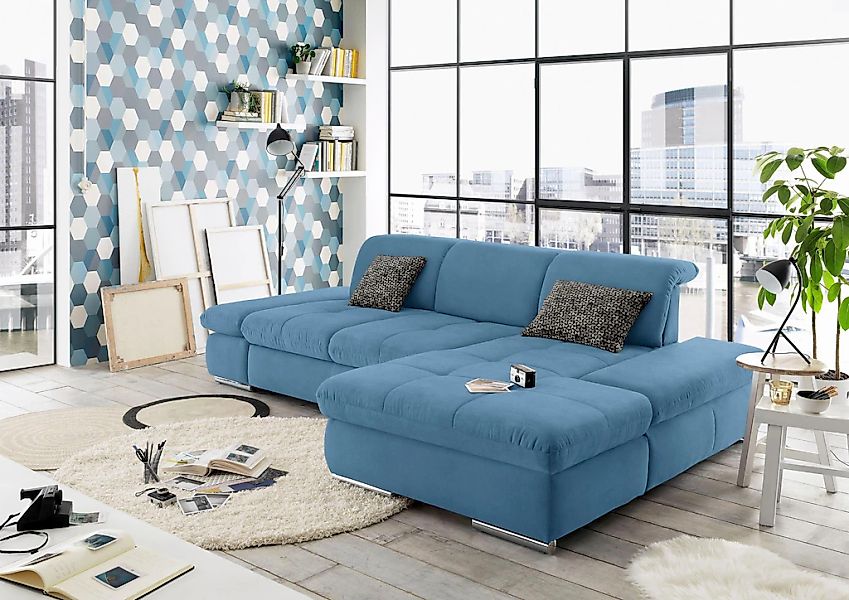 set one by Musterring Ecksofa "SO4100 V", mit verstellbaren Kopfteilen, wah günstig online kaufen