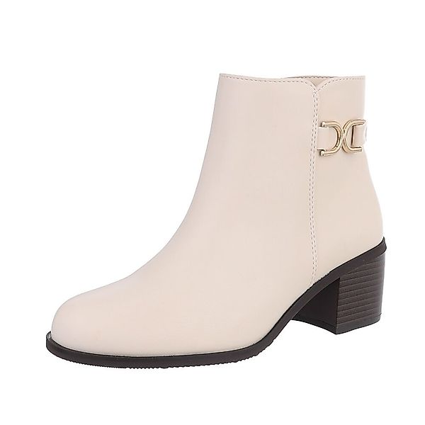 Ital-Design Damen Elegant Stiefelette (87118290) Blockabsatz günstig online kaufen