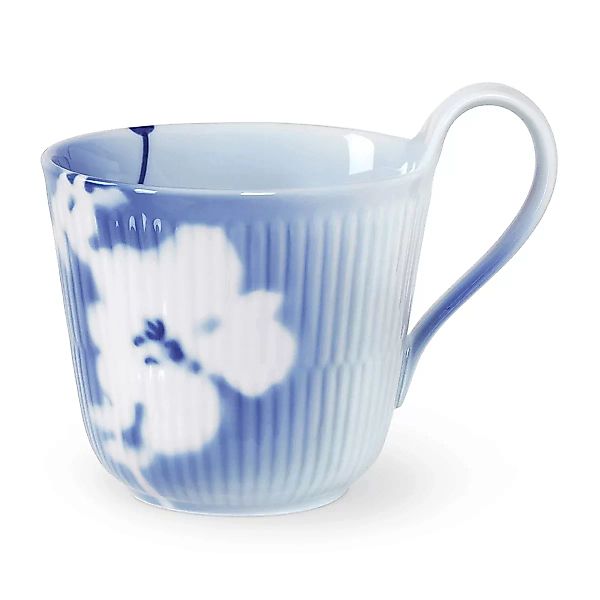 Mega Rose Tasse mit hohem Henkel 33cl weiß- blau günstig online kaufen