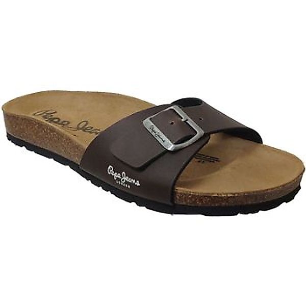Pepe jeans  Pantoffeln BIO M SINGLE KANSAS 878-BROWN Marron günstig online kaufen