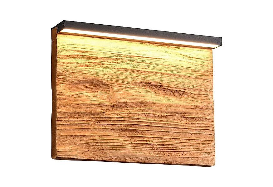 TRIO Leuchten LED Wandleuchte KALEA, Braun, Schwarz, Holz, Metall, Dimmfunk günstig online kaufen